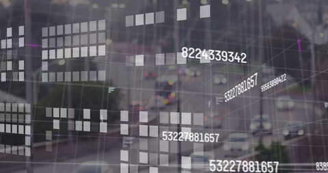 Digital Interface Depicting Data over City View - Download Free Stock Images Pikwizard.com