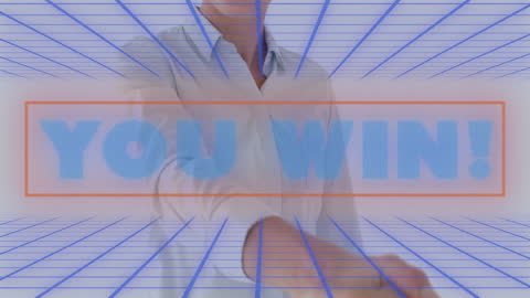 Congratulations Message Over Business Handshake with Animation