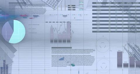 Digital Financial Data Processing with Charts and Graphs - Download Free Stock Images Pikwizard.com