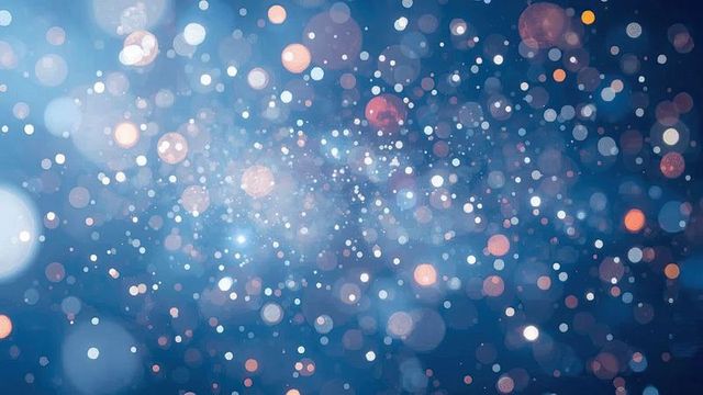 Mystic Glow of Colorful Bokeh Lights in Futuristic Digital Display