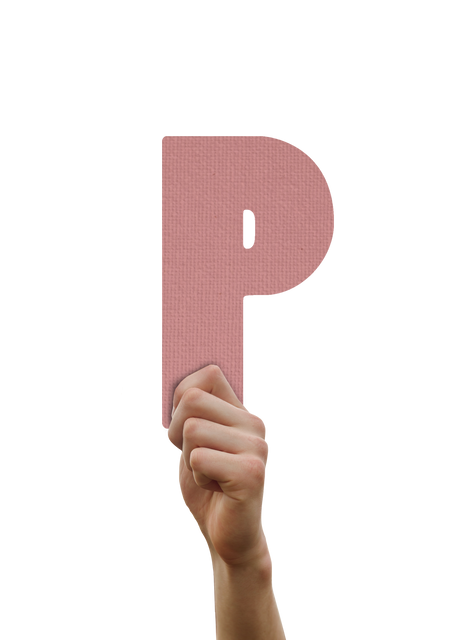 Hand Holding Transparent Beige P Letter Uppercase Sign - Download Free Stock Videos Pikwizard.com