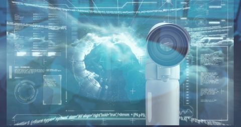 Futuristic Global Network Technology Concept Interface