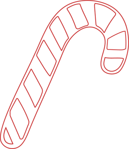 simple red candy cane illustration with transparent background - Download Free Stock Videos Pikwizard.com