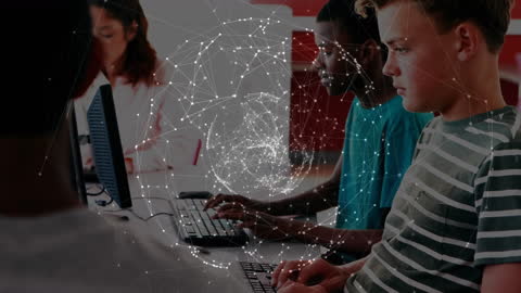 Diverse Students Engaging with Networked Technology in Classroom