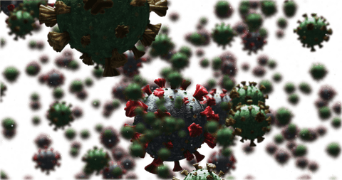 colorful coronavirus illustrations on transparent background - Download Free Stock Videos Pikwizard.com