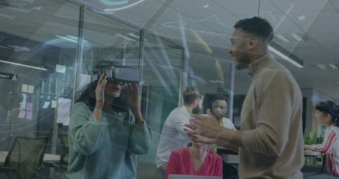 Virtual Reality and Data Analytics in Modern Office Environment