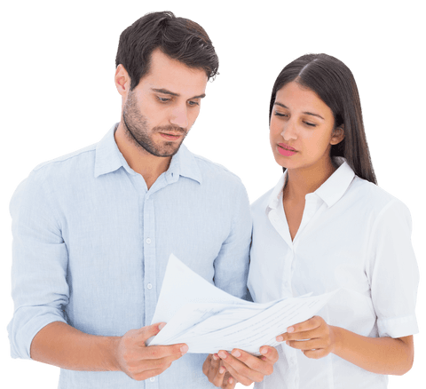 Young Couple Reviewing Transparent Financial Documents - Download Free Stock Videos Pikwizard.com