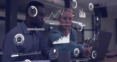 Collaborating over data with holographic analytics, interactive charts and laptop workflow