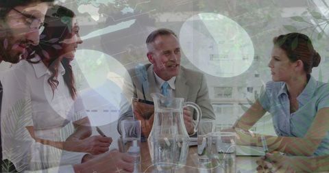 Diverse Business Team in Data-Driven Meeting Environment