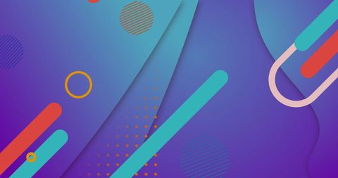 Vibrant Abstract Gradient Background with Geometric Shapes - Download Free Stock Images Pikwizard.com