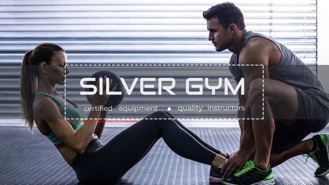 focused workout partners highlights fitness ad - Download Free Stock Templates Pikwizard.com