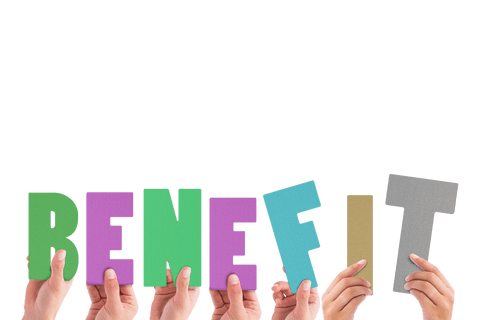 transparent background with hands holding benefit letters - Download Free Stock Videos Pikwizard.com