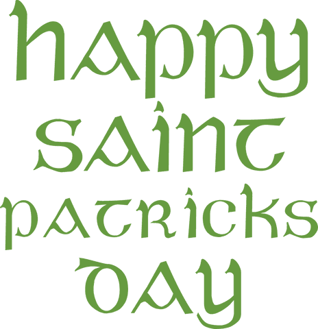 happy saint patrick's day text on transparent background vector - Download Free Stock Videos Pikwizard.com
