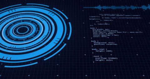 Digital Interface Concept with Data Processing Visualization - Download Free Stock Images Pikwizard.com