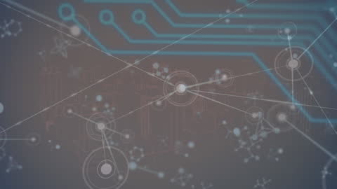 Digital Network Connections Over Urban Cityscape Background