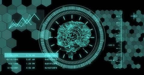 Futuristic Brain and Data Interface Technology Concept - Download Free Stock Images Pikwizard.com