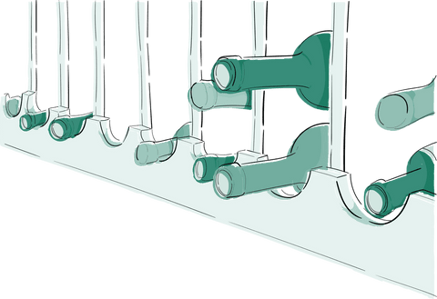 transparent wine bottles on elegant rack - Download Free Stock Videos Pikwizard.com