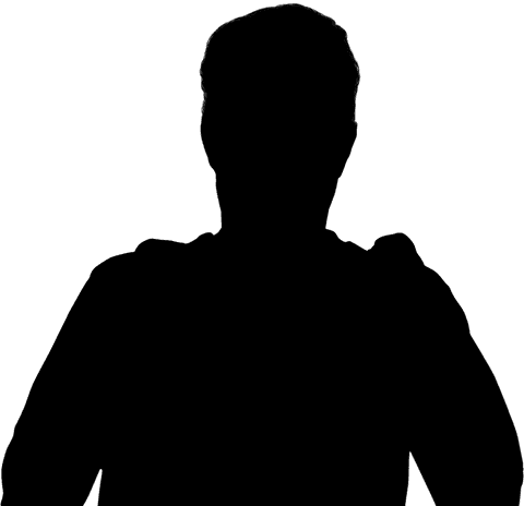 Silhouette of man jumping png on transparent background