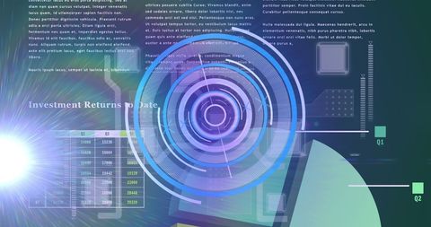 Futuristic Digital Interface with Moving Radar and Data Analysis - Download Free Stock Images Pikwizard.com