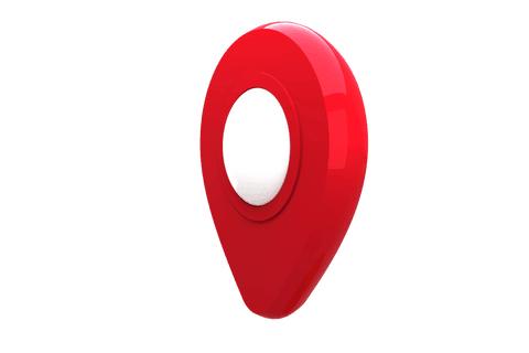 red abstract 3d location marker on transparent background - Download Free Stock Videos Pikwizard.com