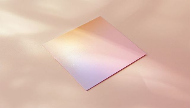 Abstract pastel gradient sheet with soft reflective surface