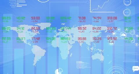 Global Financial Data and Digital Interface Overlay
