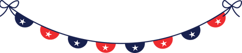 transparent stars and stripes party garland vector - Download Free Stock Videos Pikwizard.com