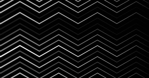 Monochrome zigzag pattern on black background