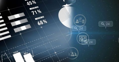 Innovative Digital Interface for Global Business Data Processing - Download Free Stock Images Pikwizard.com
