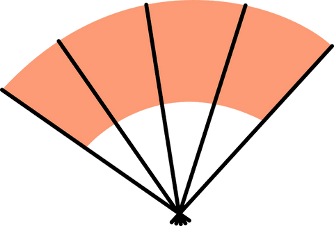 minimalist transparent folding fan asian design on clear background - Download Free Stock Videos Pikwizard.com