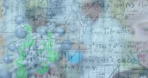 Animation of Mathematical Formulas Overlay Classroom