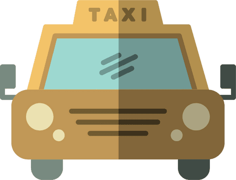 transparent taxi car illustration on transparent background - Download Free Stock Videos Pikwizard.com