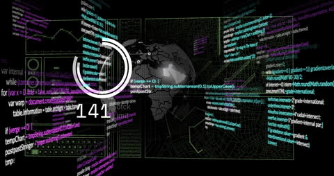 Digital World Globe With Abundant Data Flowing