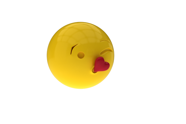 3D Kiss Emoji with Heart on Transparent Background - Download Free Stock Videos Pikwizard.com