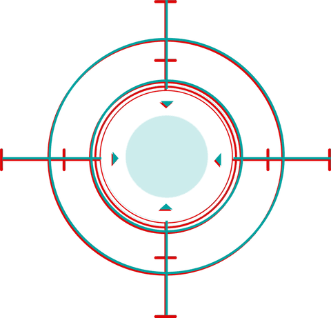 Flat Design Reticle on Transparent Background Features Rings and Crosshairs - Download Free Stock Videos Pikwizard.com