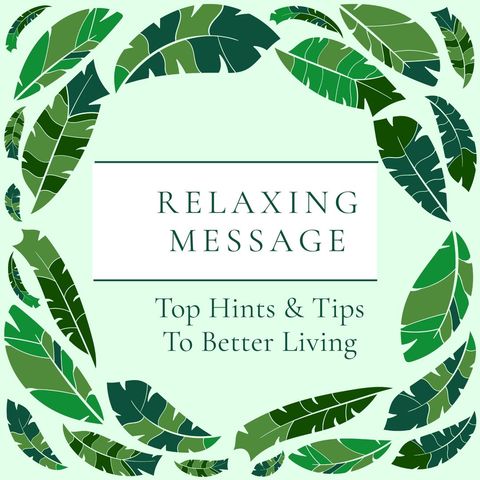 Tranquil green leaves surrounding inspiring message design