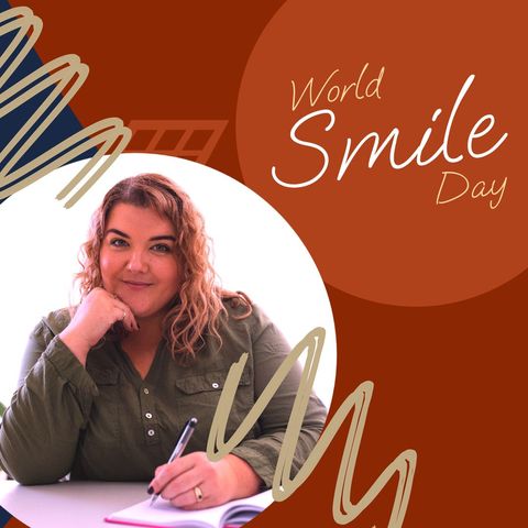 celebrating world smile day with positive expression - Download Free Stock Templates Pikwizard.com