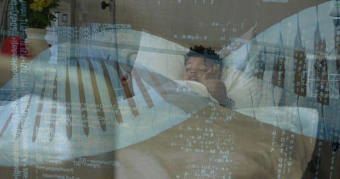 Future Healthcare and Genetics: DNA Overlay on Patient