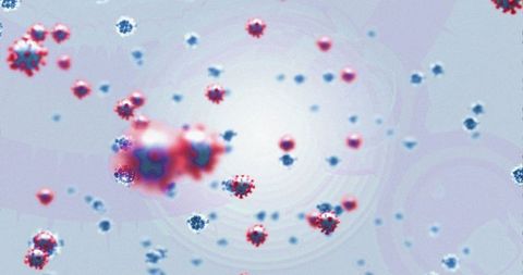 Abstract Representation of COVID-19 Virus Particles