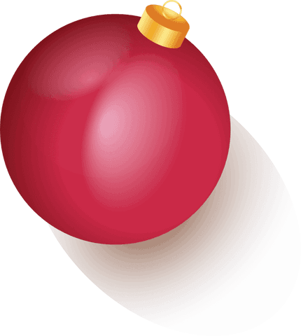 Glossy Red Christmas Ornament on Transparent Background - Download Free Stock Videos Pikwizard.com