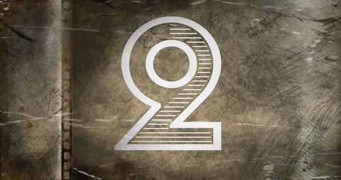 number two on rustic metallic background symbolizing antiquity - Download Free Stock Images Pikwizard.com