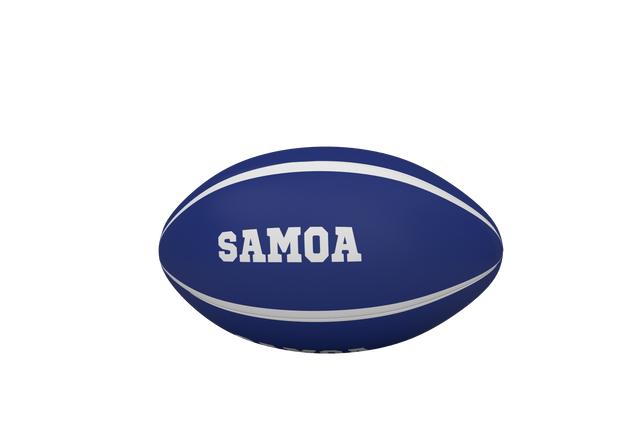 Blue Samoa Rugby Ball on Transparent Background - Download Free Stock Videos Pikwizard.com