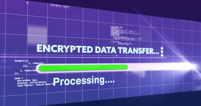 Encrypted Data Transfer with Digital Processing Animation - Download Free Stock Images Pikwizard.com