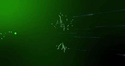Tree-Shaped Circuit Board with Glowing Green Nodes - Download Free Stock Images Pikwizard.com