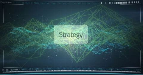 Futuristic Digital Interface with Power Strategy Focus