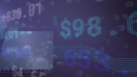 Digital Financial Data with Virus Visuals