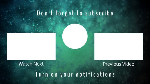 YouTube End Screen with Subscribe Prompt Over Green Abstract Background - Download Free Stock Videos Pikwizard.com