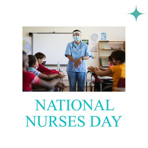 nurse demonstrating health protocols to children in classroom - Download Free Stock Templates Pikwizard.com