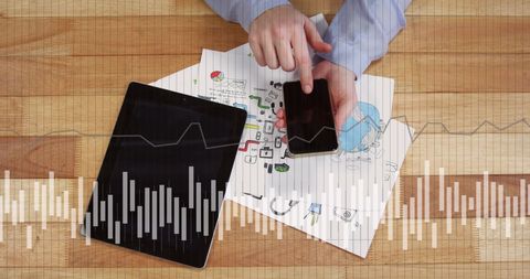 Entrepreneur Analyzing Financial Data on Digital Devices - Download Free Stock Images Pikwizard.com
