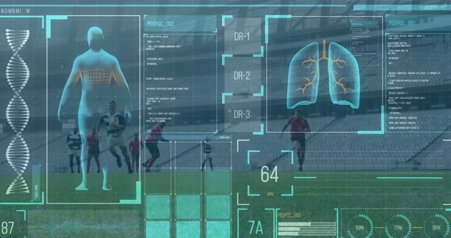 Sports Science Technology Analyzing Athletes During Soccer Match - Download Free Stock Images Pikwizard.com